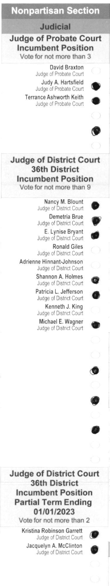 Primary-style BMD ballot example 1